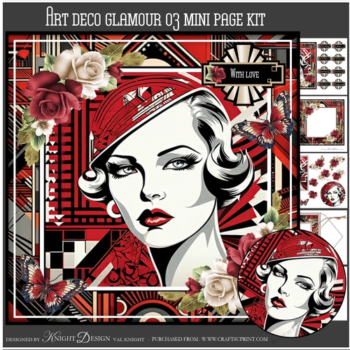 Art Deco Glamour 03 Mini Page Kit