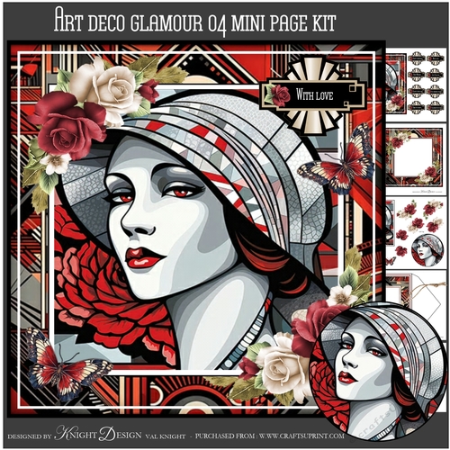 Art Deco Glamour 04 Mini Page Kit