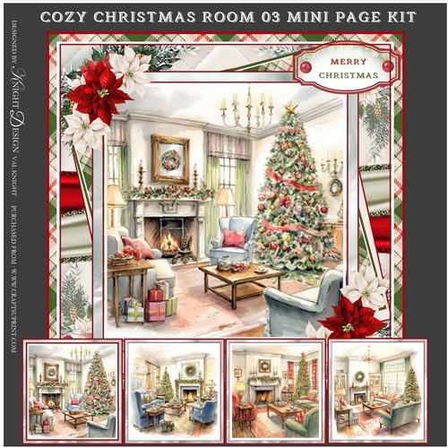 Cozy Christmas Room 03 Mini Page Kit 