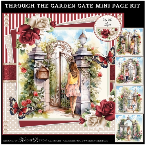 Through The Garden Gate Mini Page Kit 