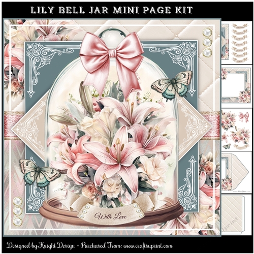 Lily Bell Jar Mini Page Kit