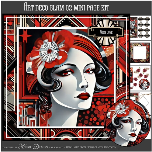 Art Deco Glam 02 Mini Page Kit