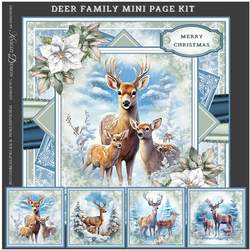Deer Family Mini Page Kit