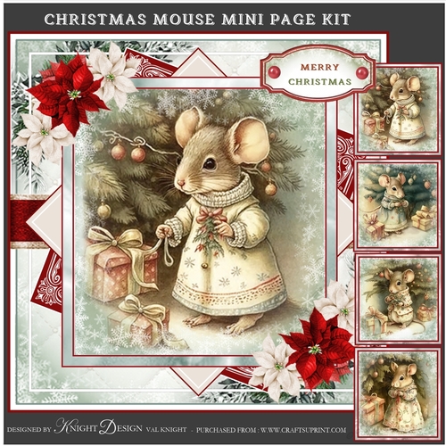 Christmas Mouse Mini Page Kit 