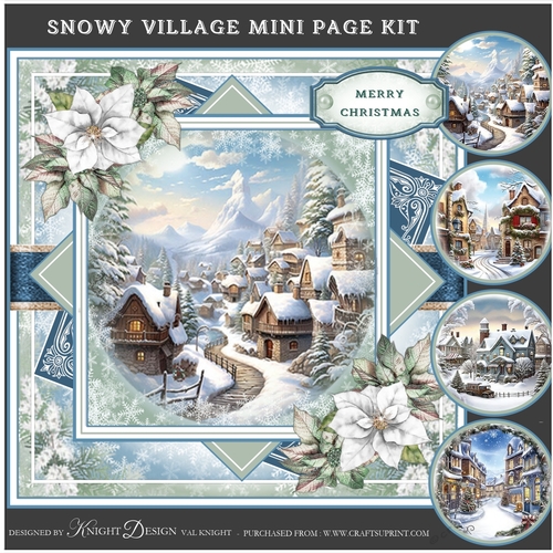 Snowy Village Mini Page Kit 