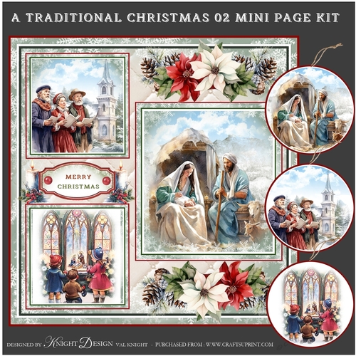 A Traditional Christmas 02 Mini Page Kit