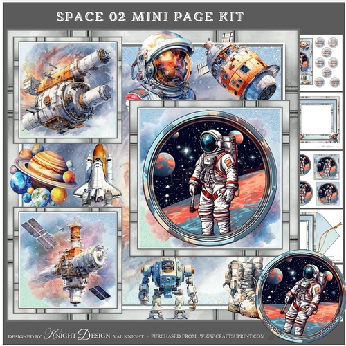 Space 02 Mini Page Kit
