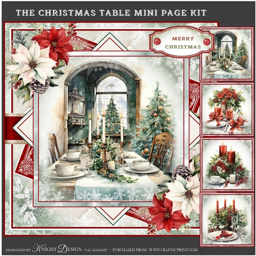 The Christmas Table Mini Page Kit