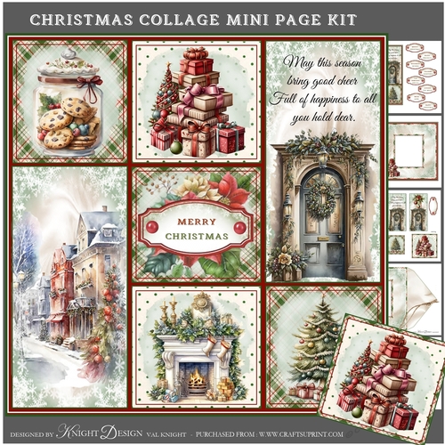 Christmas Collage Mini Page Kit