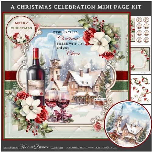 A Christmas Celebration Mini Page Kit