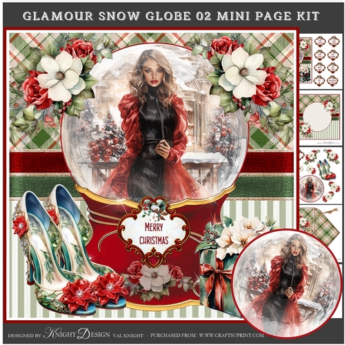 Glamour Snow Globe 02 Mini Page Kit
