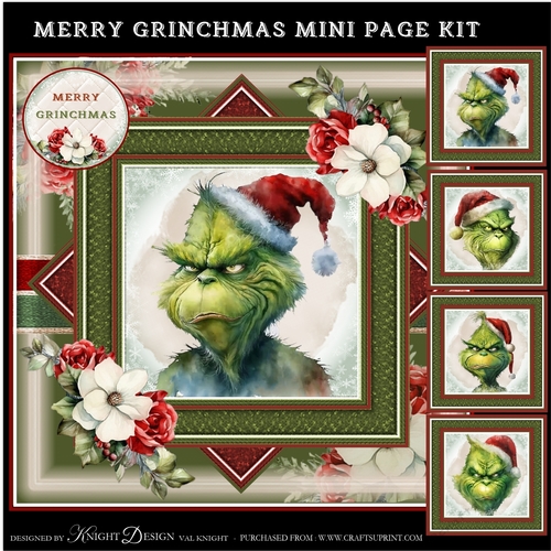 Merry Grinchmas Mini Page Kit