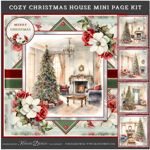 Cozy Christmas House Mini Page Kit 