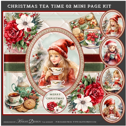 Christmas Tea Time 02 Mini Page Kit