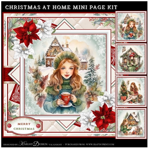 Christmas At Home Mini Page Kit