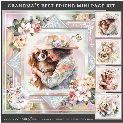 Grandmas Best Friend Mini Page Kit 