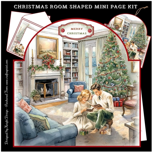 Christmas Room Shaped Mini Page Kit
