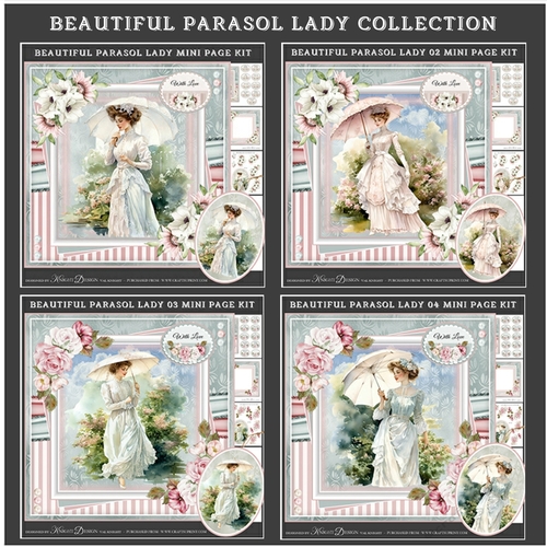 Beautiful Parasol Lady Collection