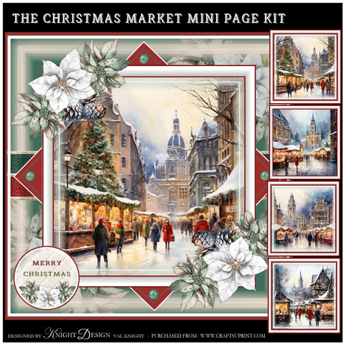 The Christmas Market Mini Page Kit
