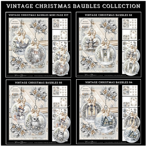 Vintage Christmas Baubles Collection