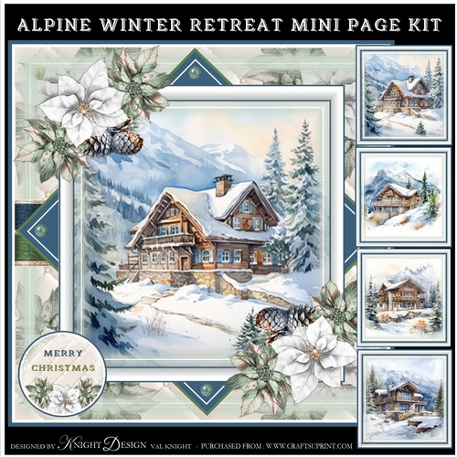 Alpine Winter Retreat Mini Page Kit