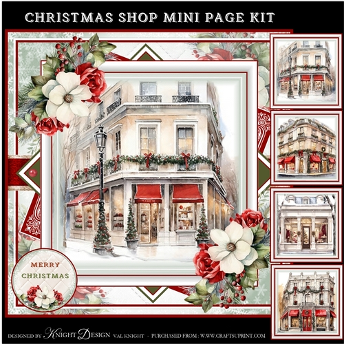 Christmas Shop Mini Page Kit