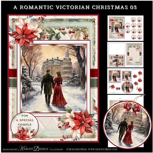 A Romantic Victorian Christmas 03 Mini Page Kit