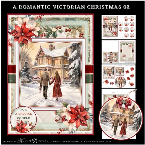 A Romantic Victorian Christmas 02 Mini Page Kit