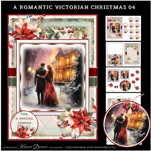 A Romantic Victorian Christmas 04 Mini Page Kit