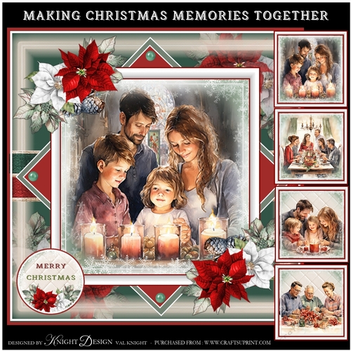 Making Christmas Memories Together Mini Page Kit