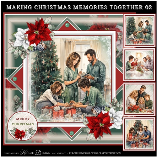 Making Christmas Memories Together 02 Mini Page Kit