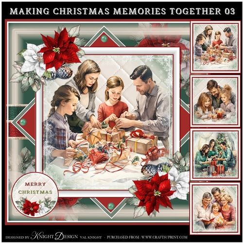 Making Christmas Memories Together 03 Mini Page Kit