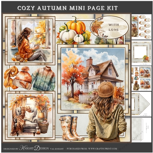 Cozy Autumn Mini Page Kit 