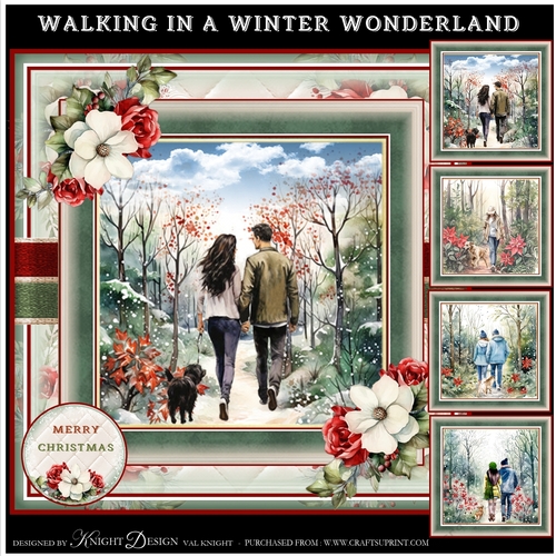 Walking In A Winter Wonderland Mini Page Kit