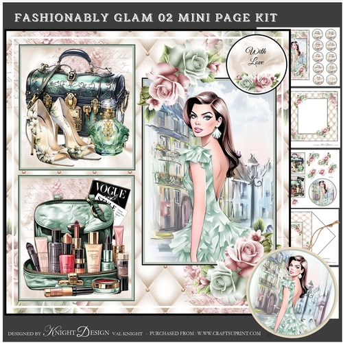 Fashionably Glam 02 Mini Page Kit