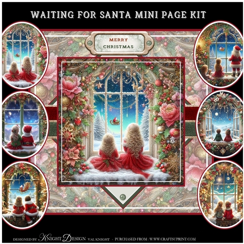 Waiting For Santa Mini Page Kit 