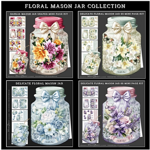 Floral Mason Jar Collection