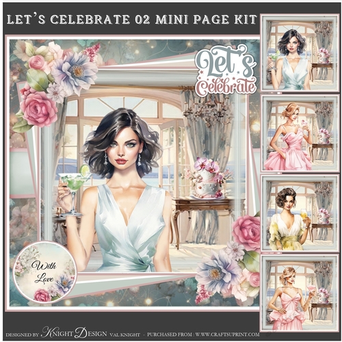 Lets Celebrate 02 Mini Page Kit