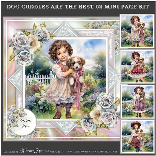 Dog Cuddles Are The Best 02 Mini Page Kit
