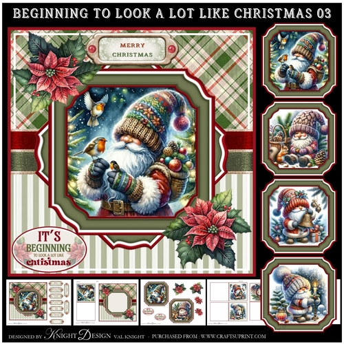 Its BeginingTo Look A Lot Like Christmas 03 Mini Page Kit