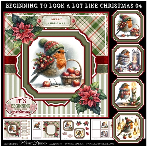 Its BeginingTo Look A Lot Like Christmas 05 Mini Page Kit