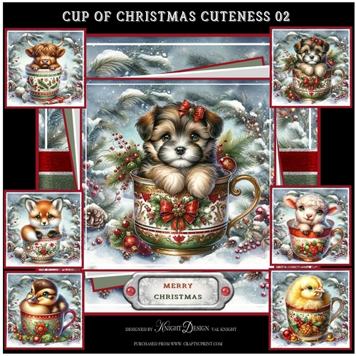 Cup Of Christmas Cuties 02 Mini Page Kit