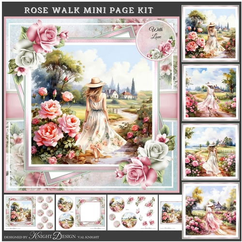 Rose Walk Mini Page Kit 