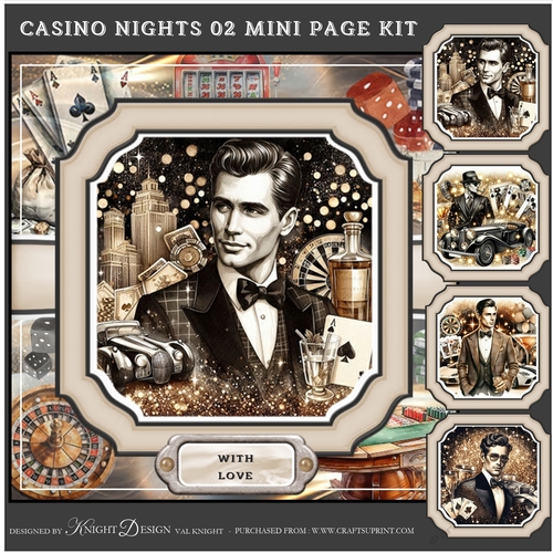 Casino Nights 02 Mini Page Kit 