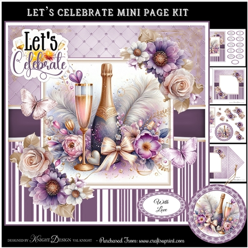 Lets Celebrate Mini Page Kit