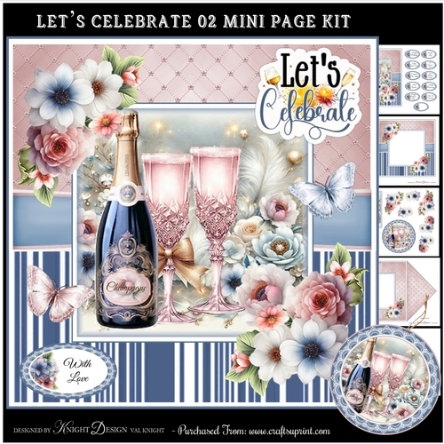 Lets Celebrate 02 Mini Page Kit