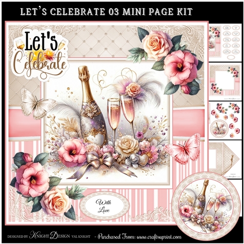 Lets Celebrate 03 Mini Page Kit