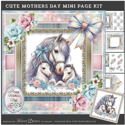 Cute Mothers Day Mini Page Kit