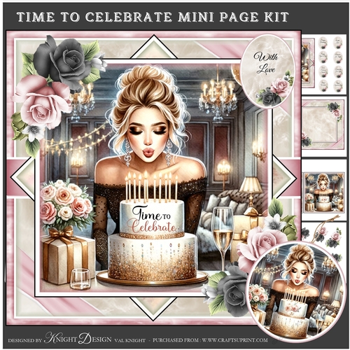 Time To Celebrate Mini Page Kit