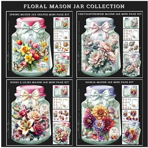 Floral Mason Jar Collection